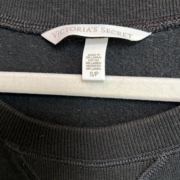 Victoria Secret Size SP Women’s Black Comfy Long Sleeve Sweatshirt MIDI Dress - Picture 3 of 9